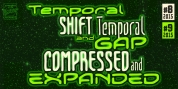 Temporal Gap & Shift Compressed font download