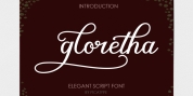 Gloretha Script font download