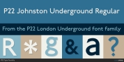 P22 London Underground font download