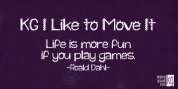 KG I Like To Move It font download