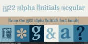 P22 Alpha Initials font download
