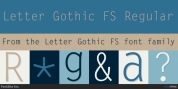 Letter Gothic FS font download