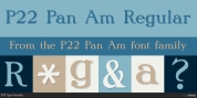 P22 Pan Am font download