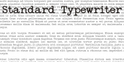 StandardTypewriter font download