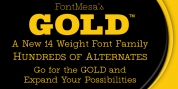 Gold font download