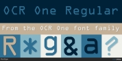 OCR One font download