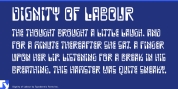 Dignity of Labour font download