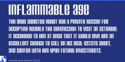 Inflammable Age font download