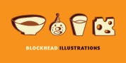 Blockhead Illustrations font download