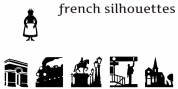 French Silhouettes font download