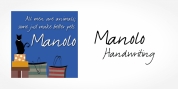 Manolo Handwriting font download