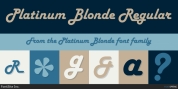 Platinum Blonde font download