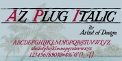 AZ Plug Italic font download