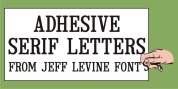 Adhesive Serif Letters JNL font download