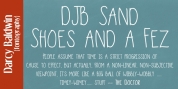 DJB Sand Shoes and a Fez font download
