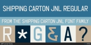 Shipping Carton JNL font download