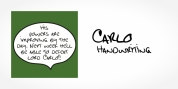 Carlo Handwriting font download