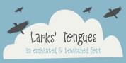 Larks' Tongues font download