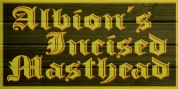 Albion's Incised Masthead font download