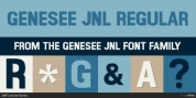Genesee JNL font download