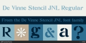 De Vinne Stencil JNL font download