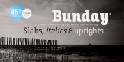 Bunday Slab font download