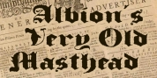 Albion's Very Old Masthead font download