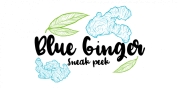 Blue Ginger font download