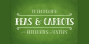 Peas & Carrots font download