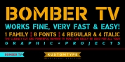 Bomber TV font download