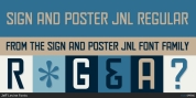 Sign and Poster JNL font download
