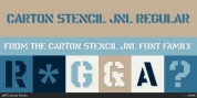 Carton Stencil JNL font download