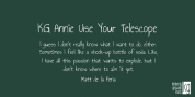 KG Annie Use Your Telescope font download