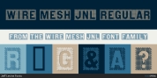 Wire Mesh JNL font download