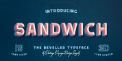 Sandwich 3D System font download