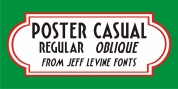 Poster Casual JNL font download