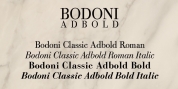 Bodoni Classic Adbold font download