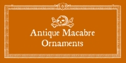 Antique Macabre Ornaments font download