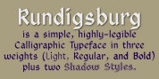 Rundigsburg font download