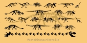 Matt's Dinosaur Stencils font download