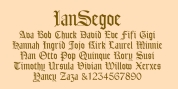 IanSegoe font download