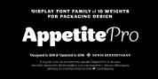 Appetite Pro font download