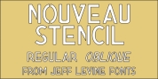 Nouveau Stencil JNL font download