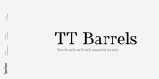 TT Barrels font download