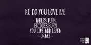 KG Do You Love Me font download