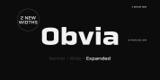 Obvia Expanded font download