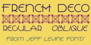 French Deco JNL font download