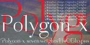 Polygon-X font download