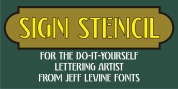 Sign Stencil JNL font download