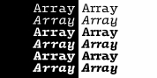 Array font download